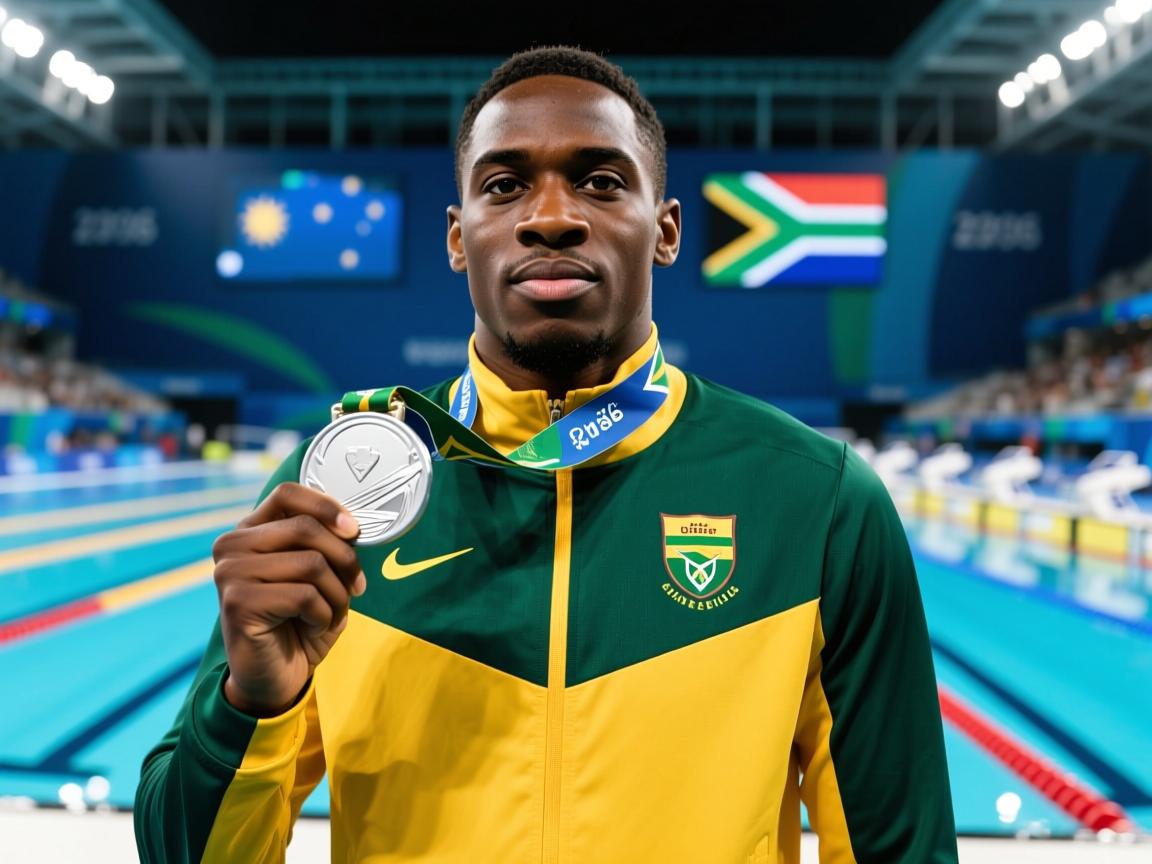 南非游泳选手冷静应对，夺得银牌  第2张